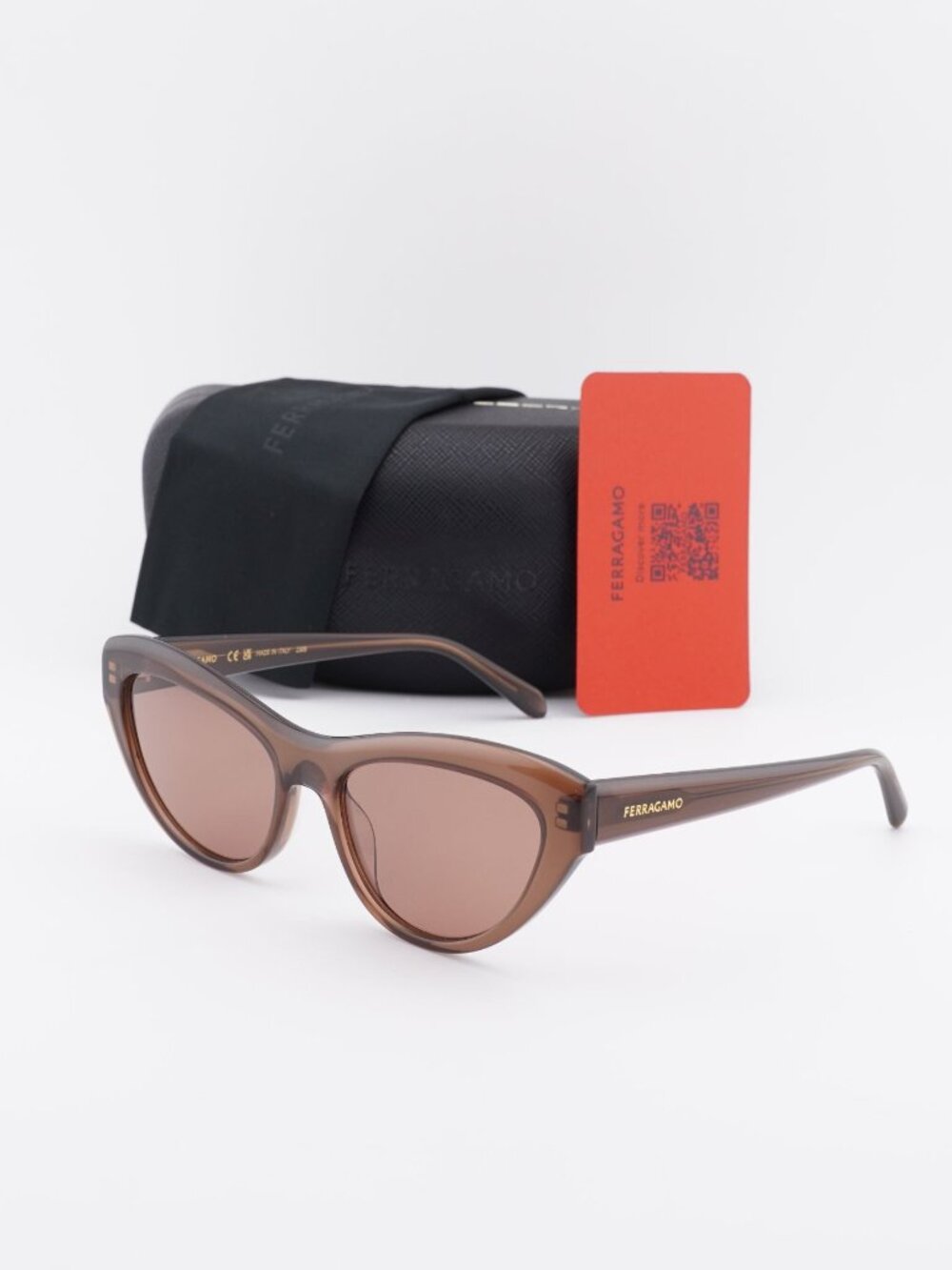 Salvatore Ferragamo SF1103S 232 Cat Eye Sunglasses - Brown